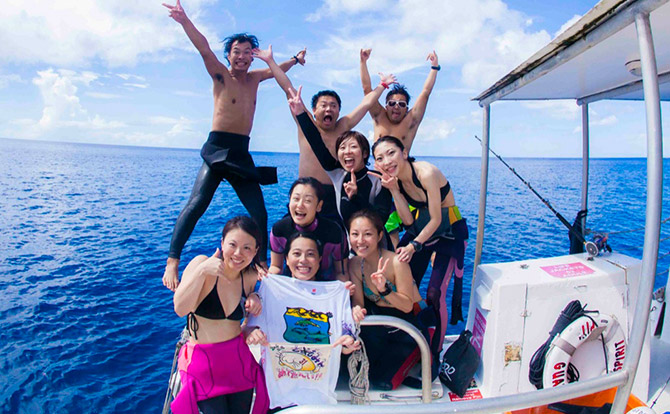 The fun of diving with a Buddy