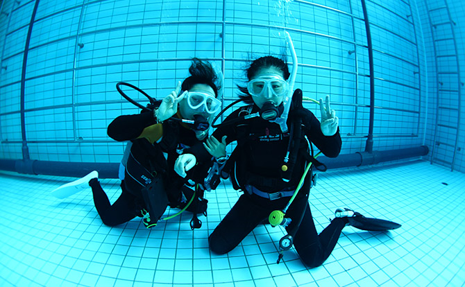 Training at the Pool.(Half a day)