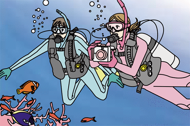 デジタル水中フォトグラファー