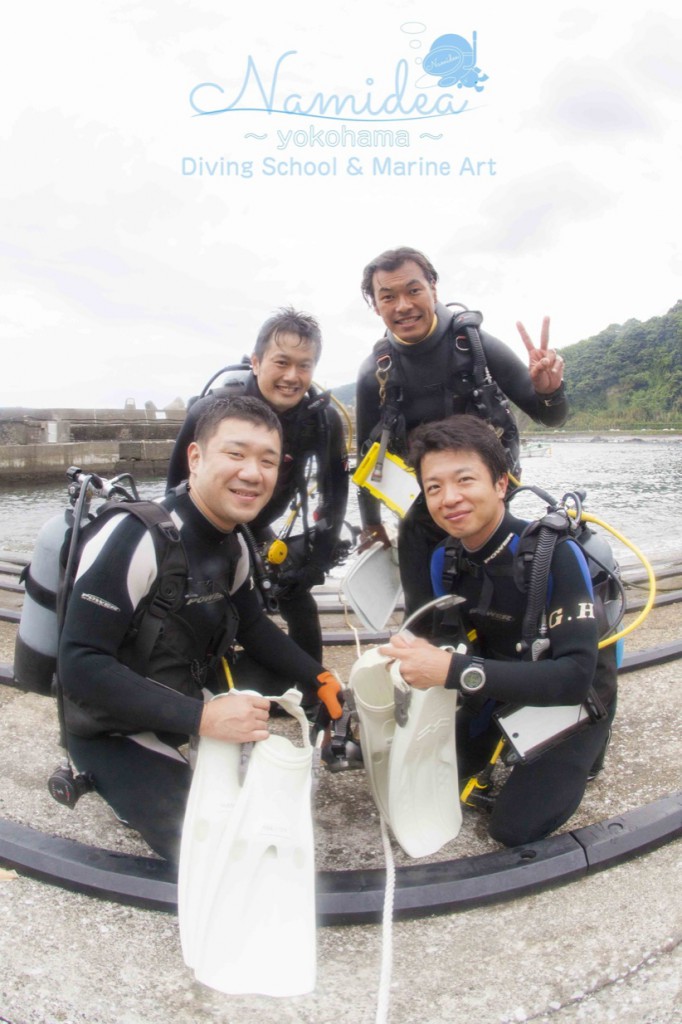 ダイバー歴１日選手と7年選手でダイビング