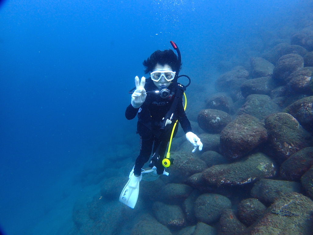 小学生でも立派なダイバー