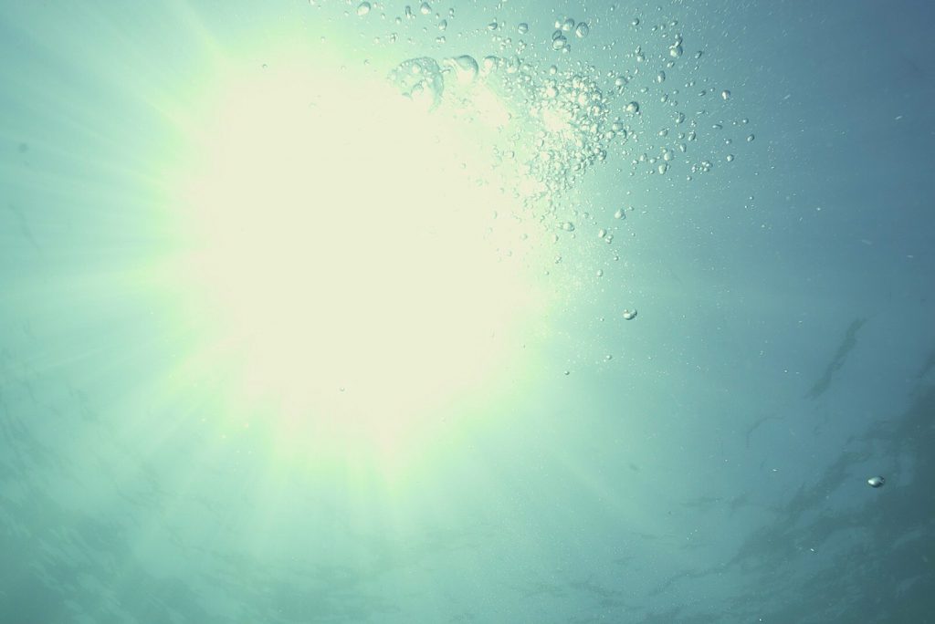 Namidea 水中から見る太陽