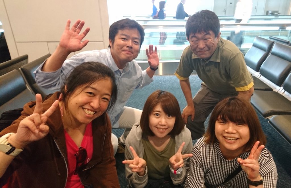 沖縄ダイビングツアー 羽田空港集合写真