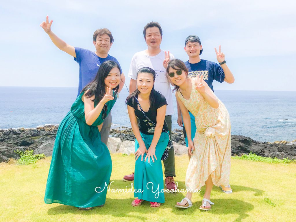 Namidea 八丈島ツアーの集合写真