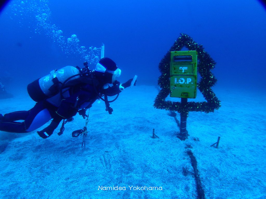 伊豆海洋公園の水中ポスト