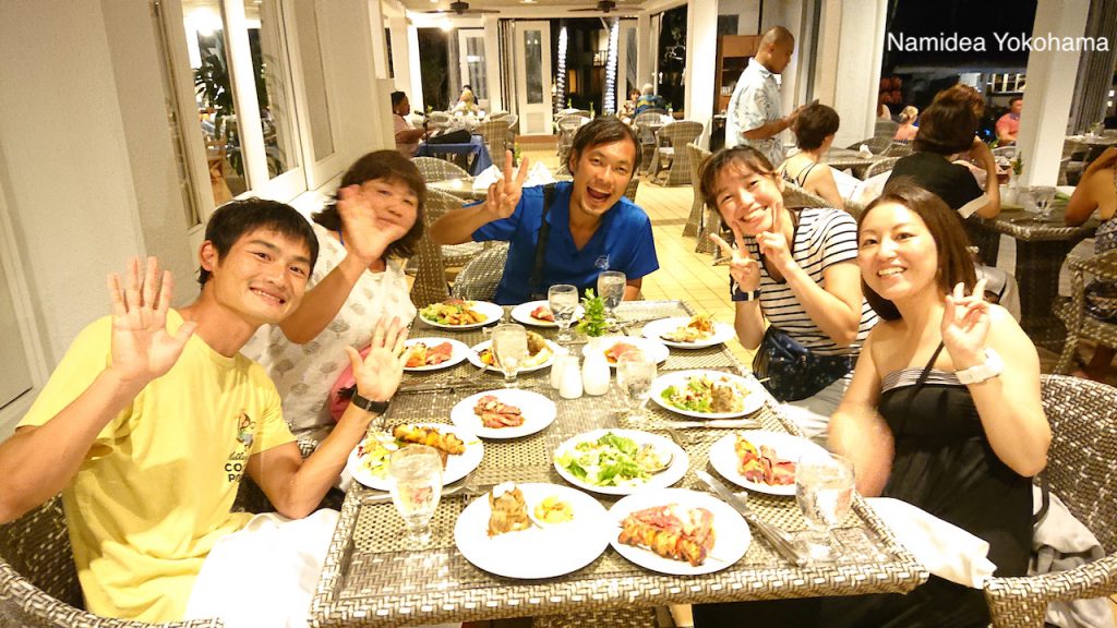 初日のディナーはアメリカンプライムリブナイト