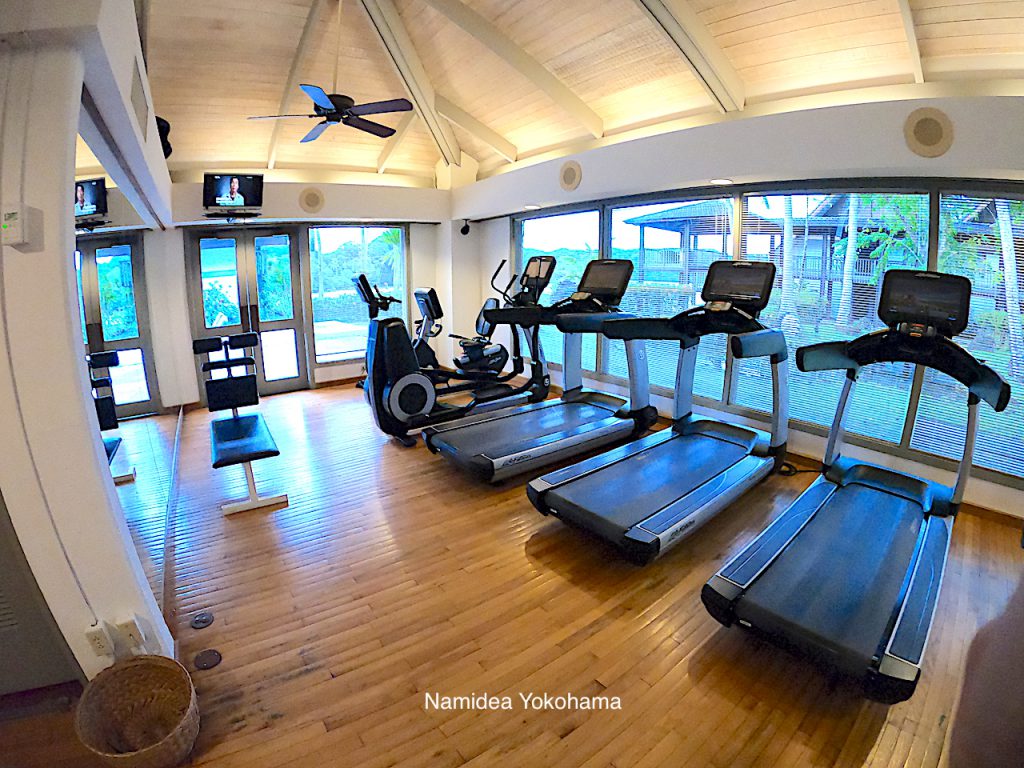 パラオパシフィックリゾート内のジム