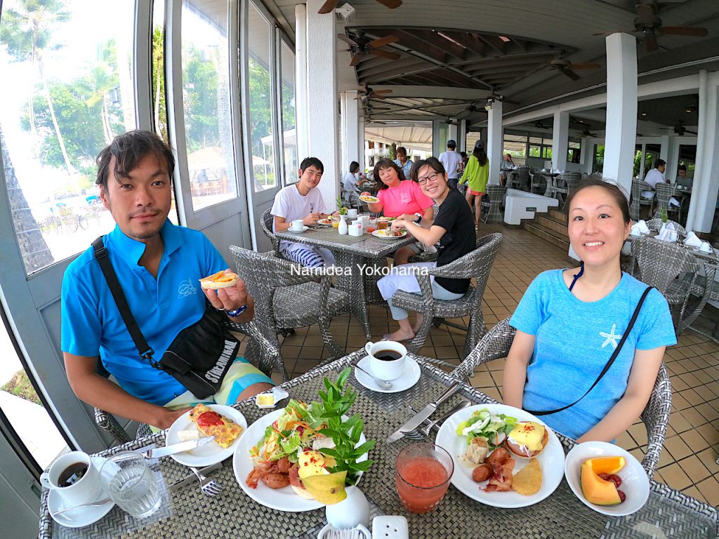 Namideaパラオツアー　最終日の朝食ビュッフェ