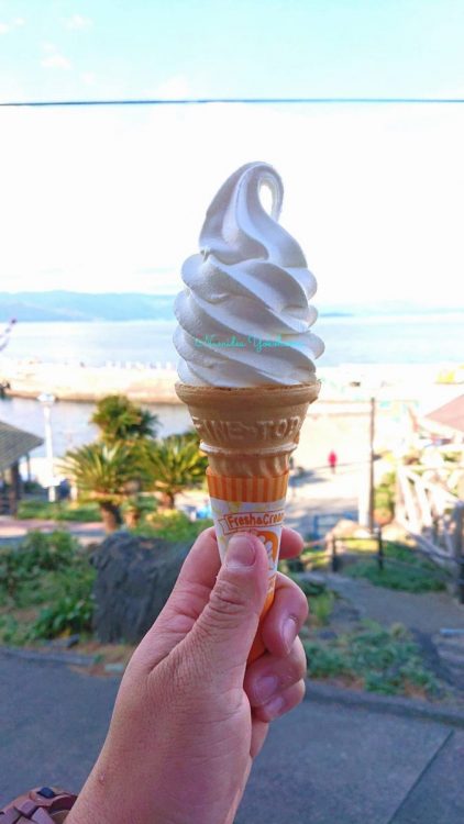 ナミディア  初島ツアーの後はソフトクリーム