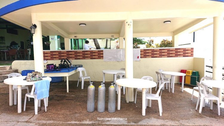 カメラの準備や休憩スペースもゆったりのヴィラ　マグダレナ