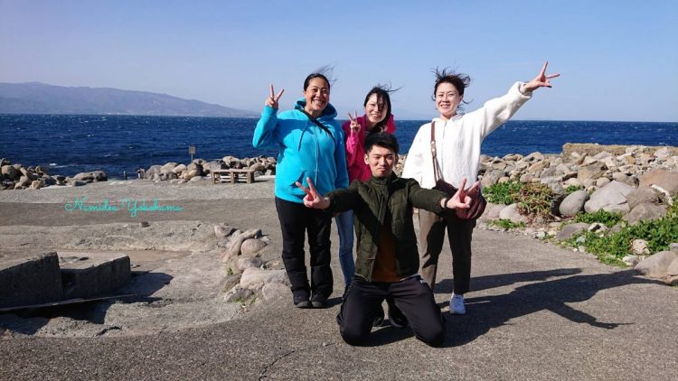 ナミディア  ３連休　強風に負けず初島ツアー