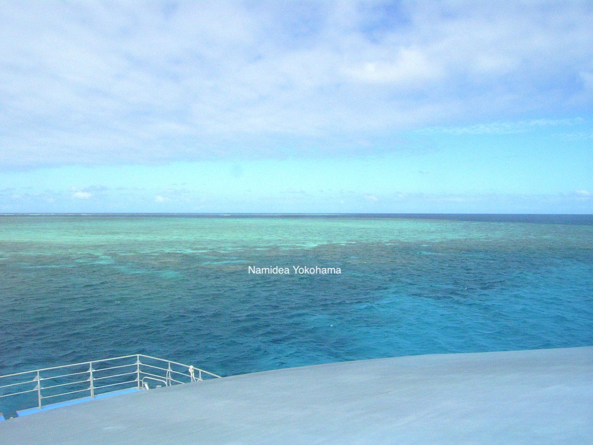 目の前に広がるグレートバリアリーフ