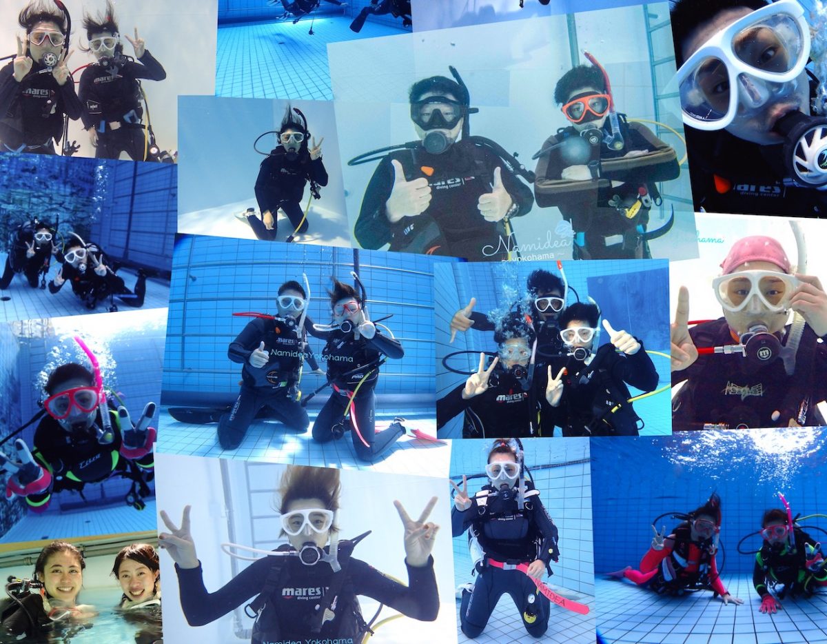 プール講習コラージュ