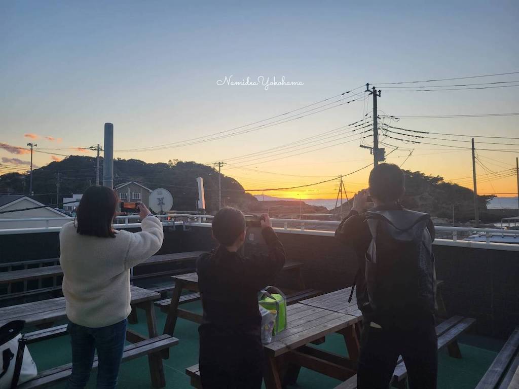 城ヶ島　夕日と夕焼け