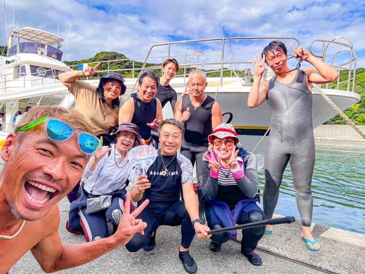 Namdiea 押切JAPAN🇯🇵 青き海とハンマーと記念ダイブ❗️