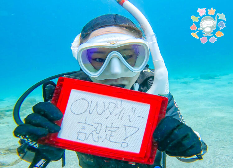 Namidea 連休前にダイバー誕生!