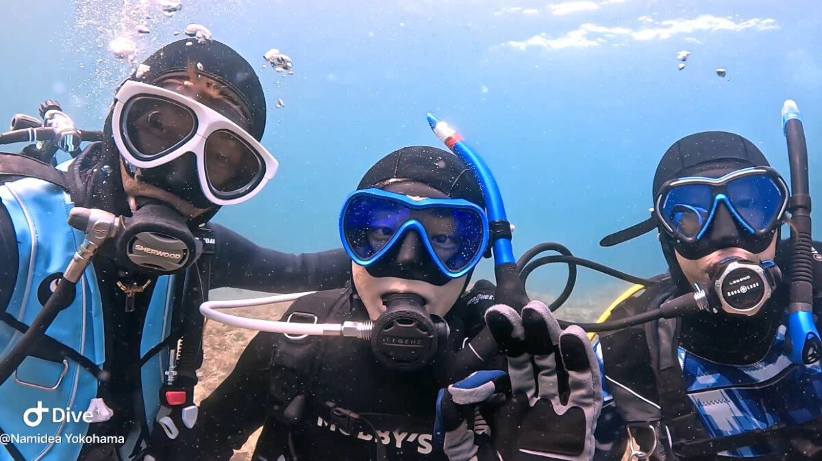 Namidea 連休中日は大島&プール講習🤿
