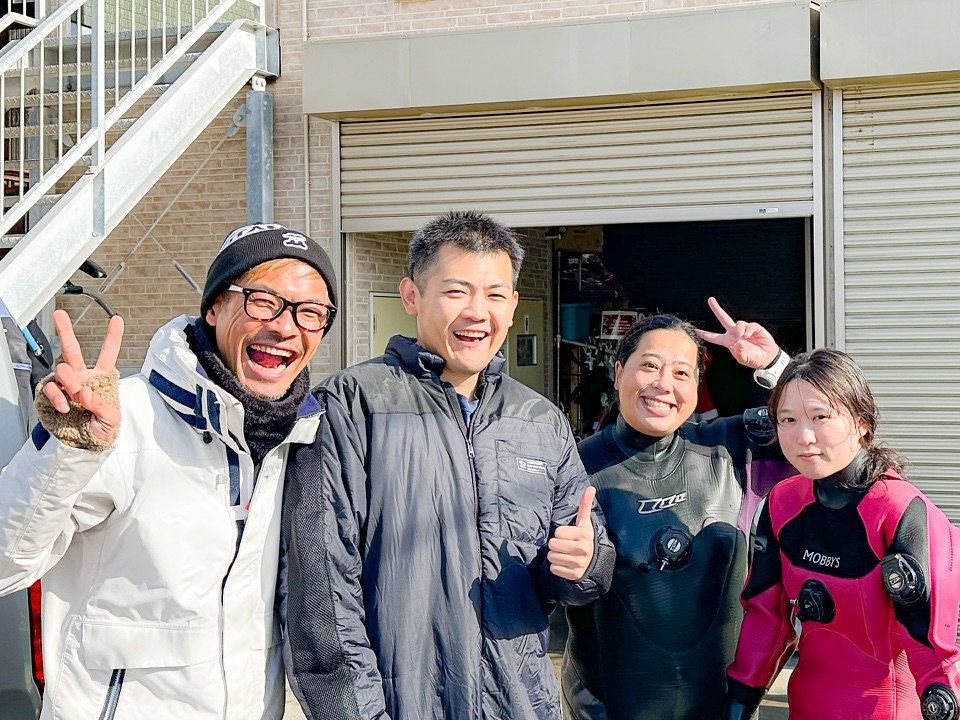 Namidea城ヶ島でボートダイブ&プロ目指して講習スタート🎉