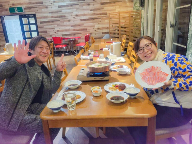 Namidea 記念ダイブの後はしゃぶしゃぶパーティー🎉